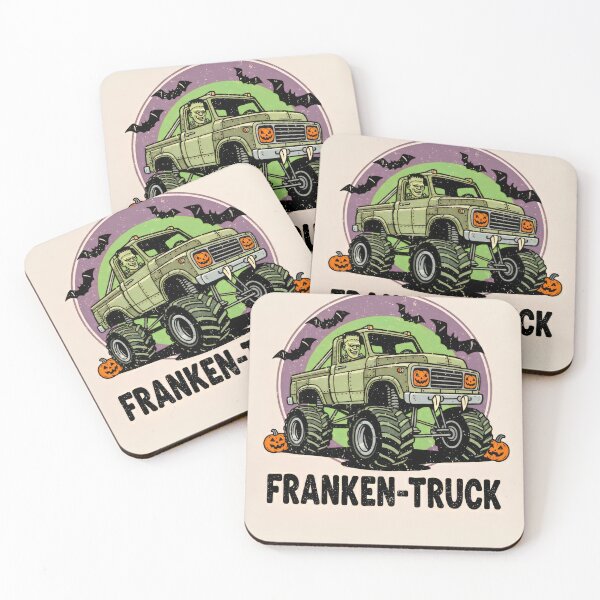 Item preview, Spooky Franken-Truck with Bats designed and sold by LookLikeBrand.