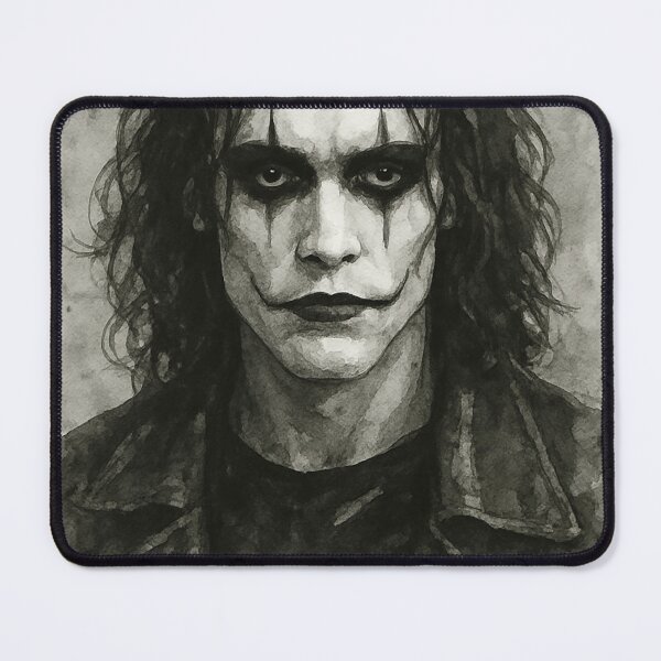 Item preview, Eric Draven The Crow Watercolour Portrait | Dark Gothic Fan Art designed and sold by ConorKeeganArt.