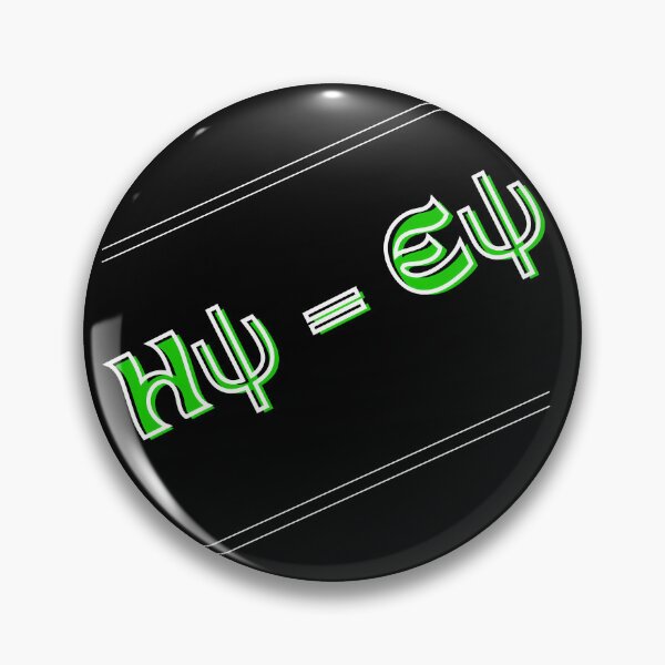 Item preview, Neon Schrödinger Equation Minimalist Design designed and sold by TajSprinklz.