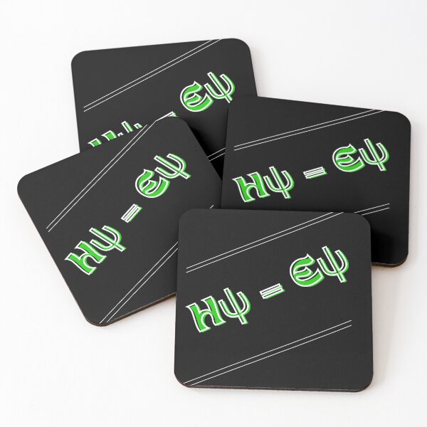 Item preview, Neon Schrödinger Equation Minimalist Design designed and sold by TajSprinklz.