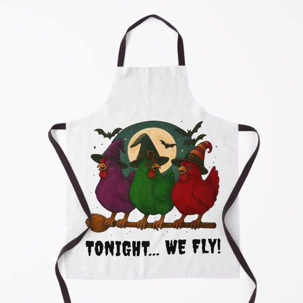 Item preview, Tonight We Fly – Witchy Halloween Chickens designed and sold by Har-vee.