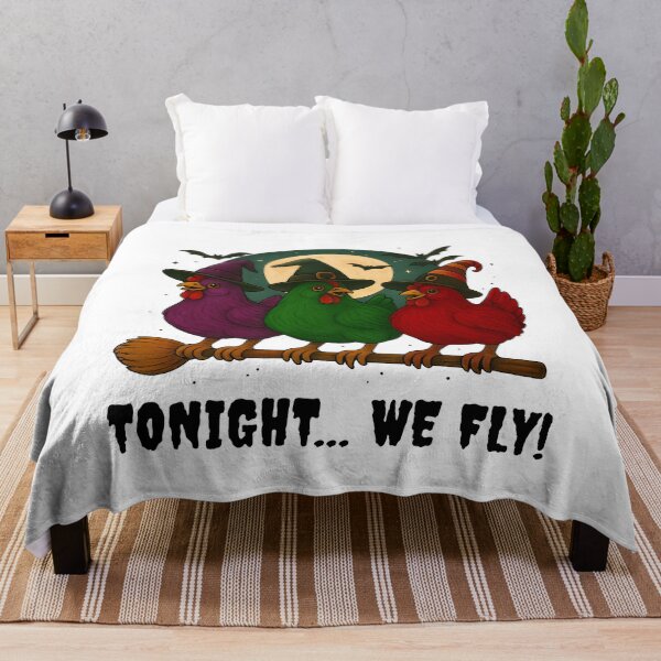 Item preview, Tonight We Fly – Witchy Halloween Chickens designed and sold by Har-vee.