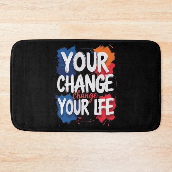 Item preview, Chang your Life motivational quate positive Energy Inspirati brash typogrpny Design  designed and sold by FunkyPatakha.