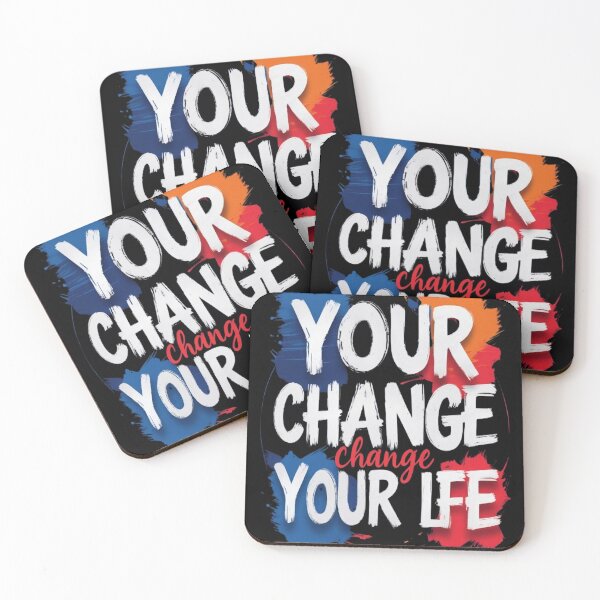 Item preview, Chang your Life motivational quate positive Energy Inspirati brash typogrpny Design  designed and sold by FunkyPatakha.