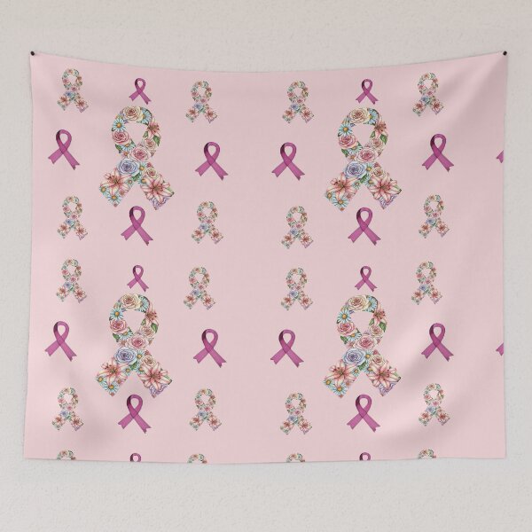 Item preview, Floral Pink Ribbon – Together We Bloom Breast Cancer T-Shirt designed and sold by Artishal.