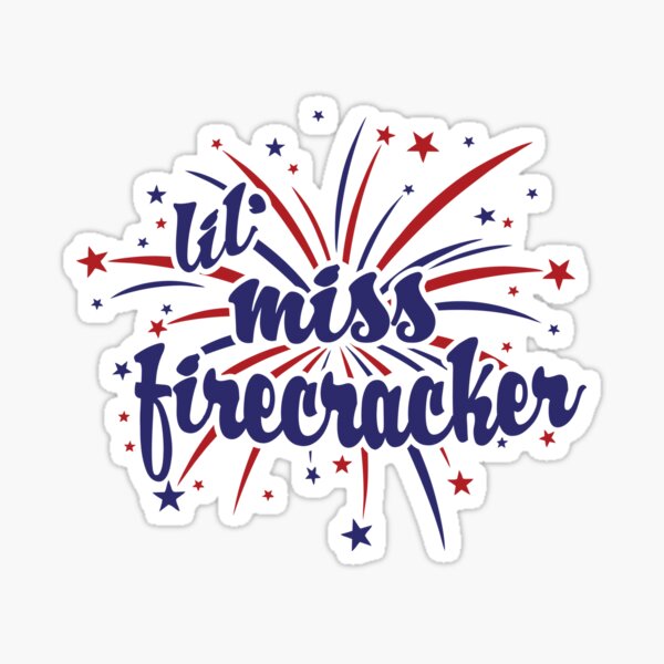 lil' Miss Firecracker Sticker