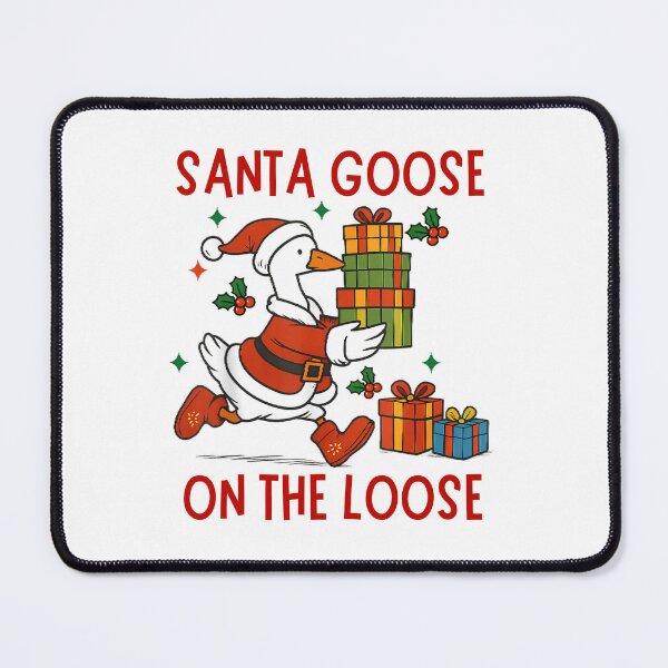 Item preview, Santa Goose On The Loose Merry Goosemas designed and sold by PetPanache.