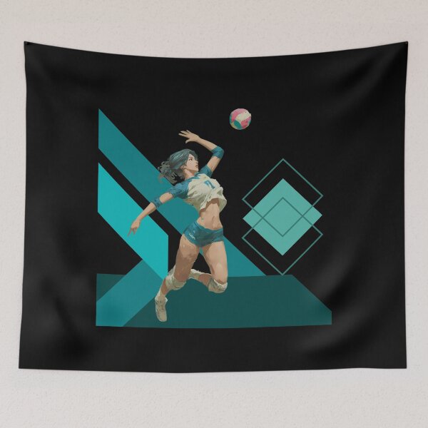 Item preview, Women’s Volleyball Spiker Opposite Hitter with Geometric Art designed and sold by daila70.