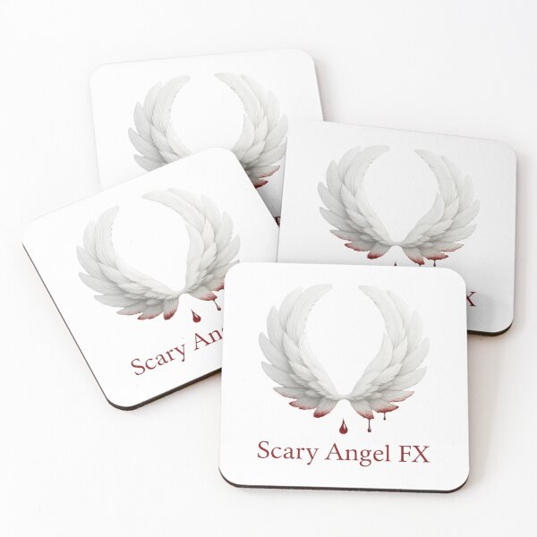 Item preview, Beauty and Blood – White Angel Wings with Blood Drops | Scary Angel FX Collection designed and sold by Scaryangelfx.