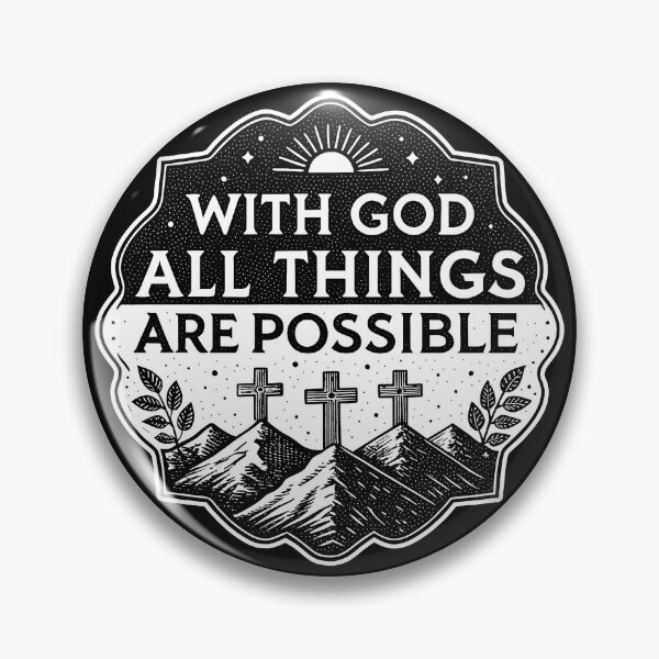 Item preview, Matthew 19:26 With God All Things Are Possible designed and sold by plushism.