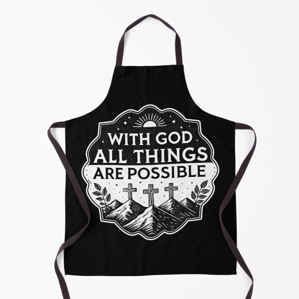 Item preview, Matthew 19:26 With God All Things Are Possible designed and sold by plushism.
