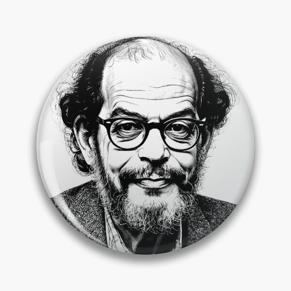 Item preview, Allen Ginsberg Beat Generation Poet Sixties Original Artwork designed and sold by KALEIDOSCOPE UK.