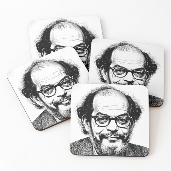 Item preview, Allen Ginsberg Beat Generation Poet Sixties Original Artwork designed and sold by KALEIDOSCOPE UK.