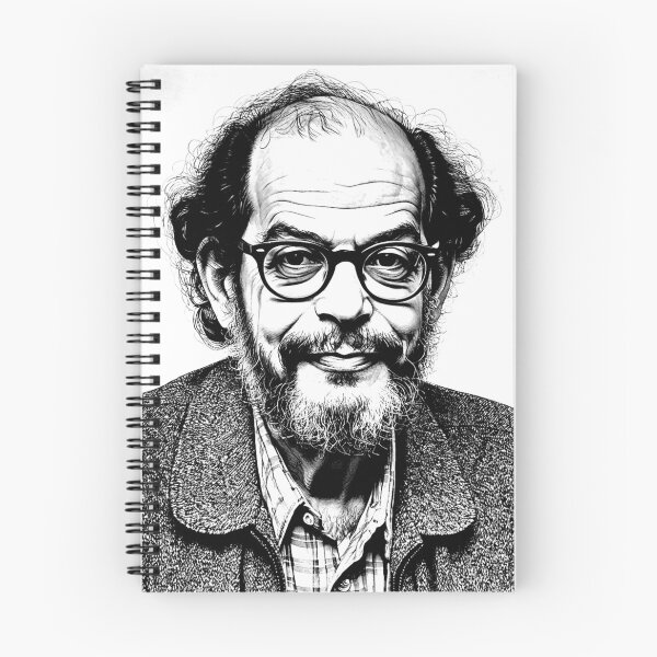Item preview, Allen Ginsberg Beat Generation Poet Sixties Original Artwork designed and sold by KALEIDOSCOPE UK.