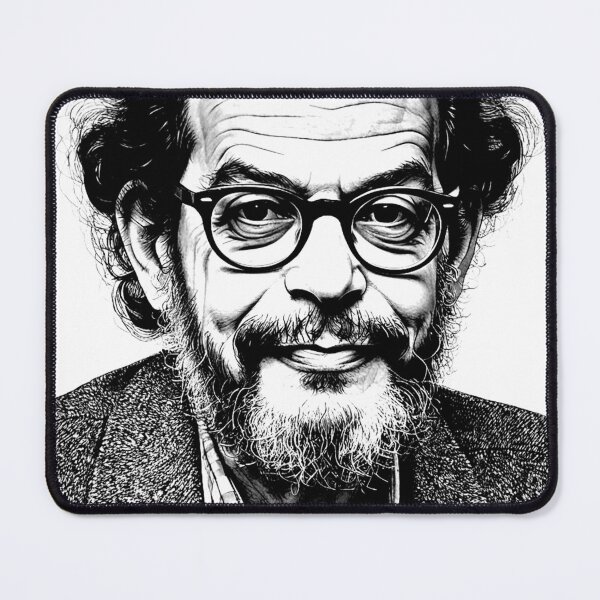 Item preview, Allen Ginsberg Beat Generation Poet Sixties Original Artwork designed and sold by KALEIDOSCOPE UK.
