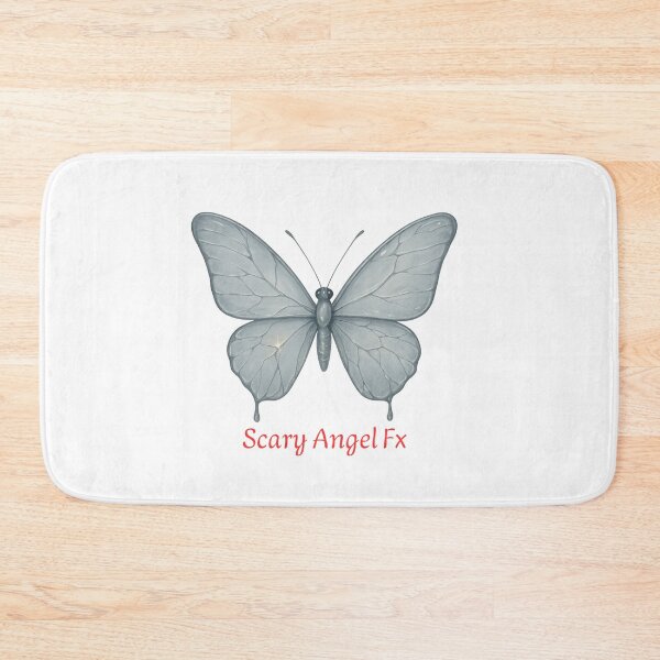 Item preview, Beauty and Blood – Silver Butterfly Illustration | Scary Angel FX Collection designed and sold by Scaryangelfx.