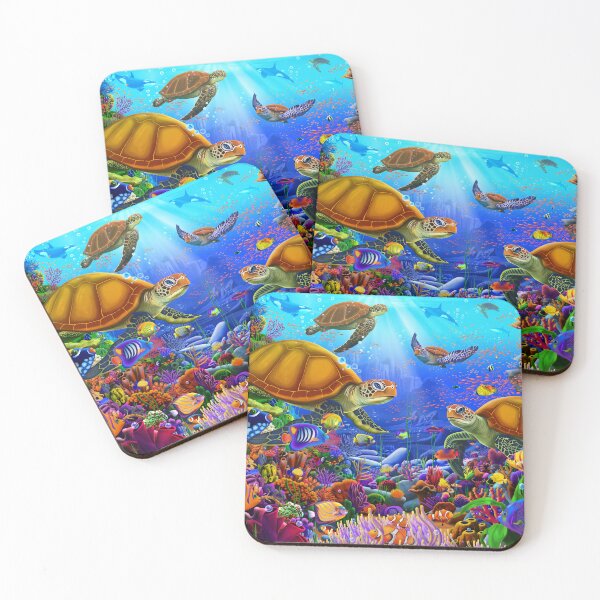Item preview, Amazing Ocean Turtles designed and sold by GeraldNewtonArt.