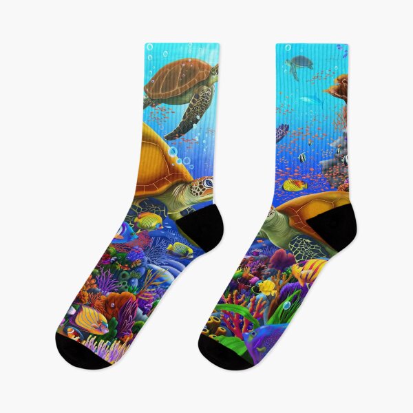 Item preview, Amazing Ocean Turtles designed and sold by GeraldNewtonArt.
