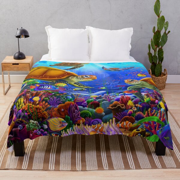 Item preview, Amazing Ocean Turtles designed and sold by GeraldNewtonArt.