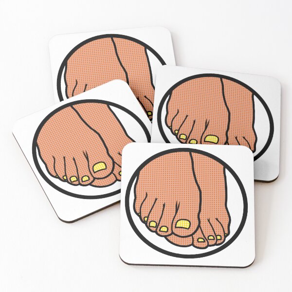 Item preview, Yellow Toes Badge designed and sold by SolefulStickers.