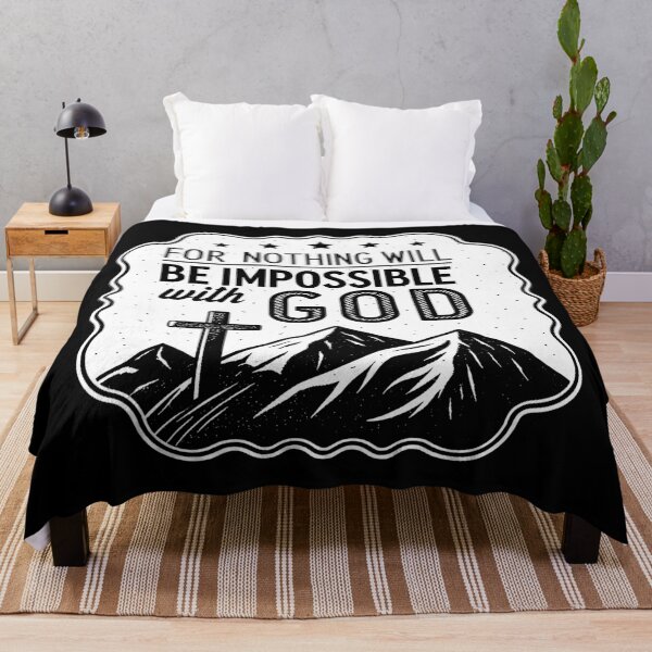 Item preview, Luke 1:37 For Nothing Will Be Impossible With God designed and sold by plushism.