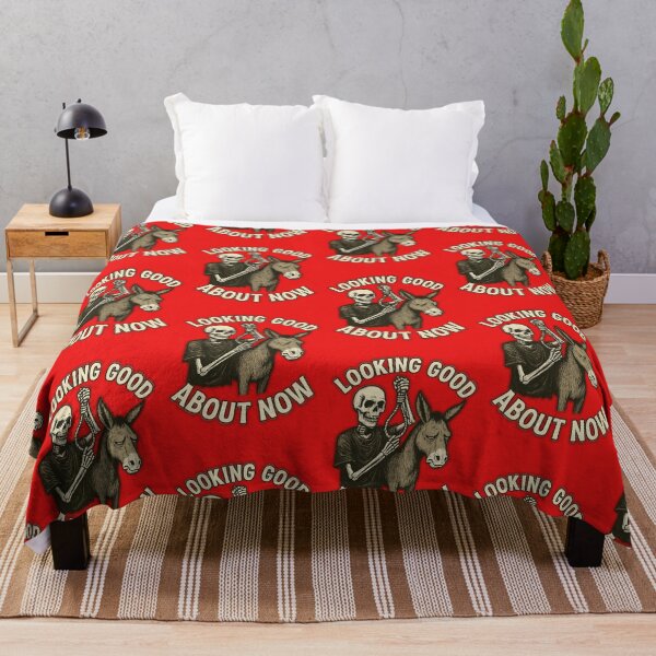 Item preview, Looking Good About Now — Dark Humor Skeleton & Donkey designed and sold by TrendTribeTP.