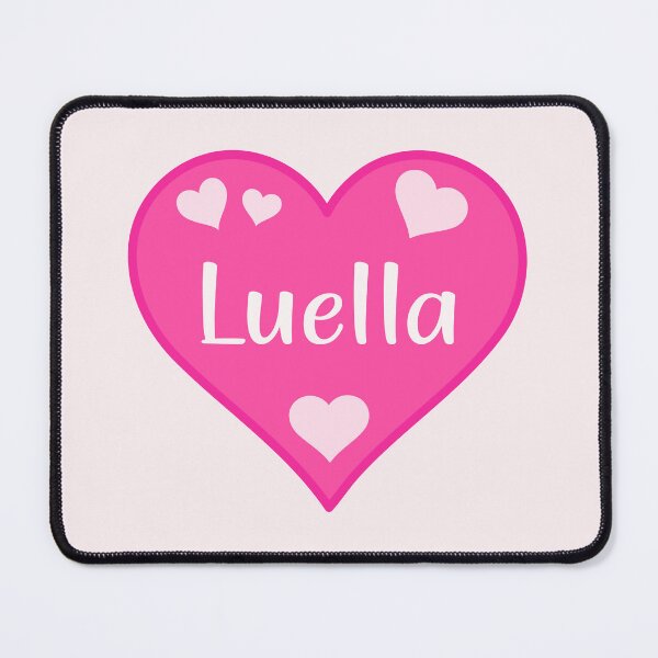 Item preview, Luella Name Pink Heart designed and sold by Jeallan Designs.