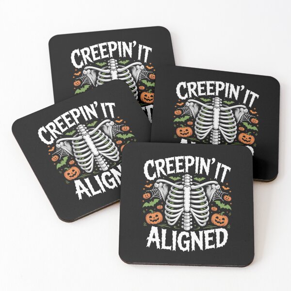 Item preview, Creepin It Aligned Funny Osteopathy Halloween designed and sold by osteopath shop.