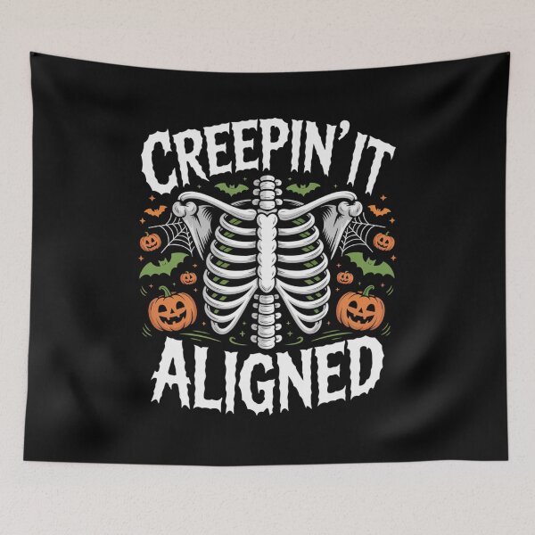 Item preview, Creepin It Aligned Funny Osteopathy Halloween designed and sold by osteopath shop.
