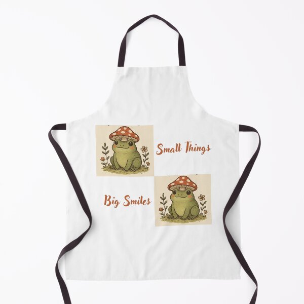 Item preview, Tiny Frog Wearing Cozy Mushroom Hat designed and sold by JoyLineStudio.