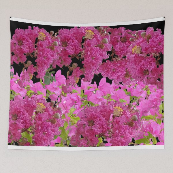 Item preview, "Magenta Cascade: A Floral Duet" designed and sold by SheFriendly143.