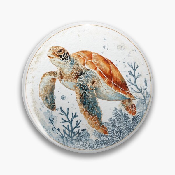 Item preview, Vinage Turtle at Sea  designed and sold by GoblinForge.