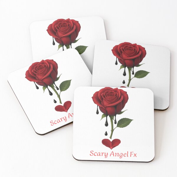 Item preview, Beauty and Blood – Dark Rose with Black Tears | Scary Angel FX Collection designed and sold by Scaryangelfx.