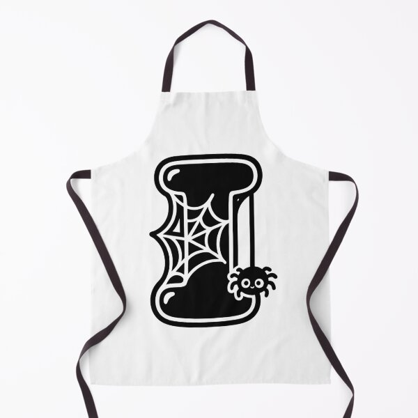 Item preview, Halloween Letter I – Black Spider Web Kawaii Cartoon designed and sold by PrintCreations9.