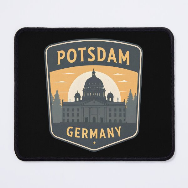 Item preview, Potsdam Germany Emblem – Minimalist Landmark Silhouette Vintage Travel Logo Design designed and sold by VividOrganica.
