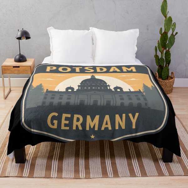 Item preview, Potsdam Germany Emblem – Minimalist Landmark Silhouette Vintage Travel Logo Design designed and sold by VividOrganica.