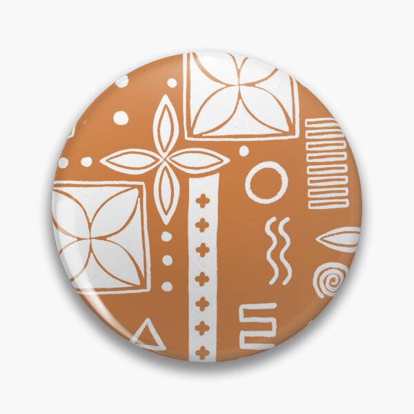 Item preview, Orange White Geometric Pattern  designed and sold by Patternandflow.
