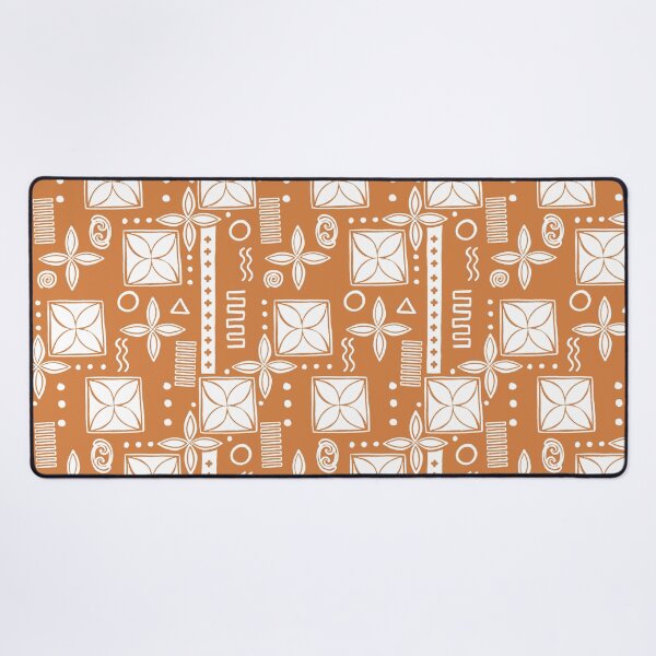 Item preview, Orange White Geometric Pattern  designed and sold by Patternandflow.