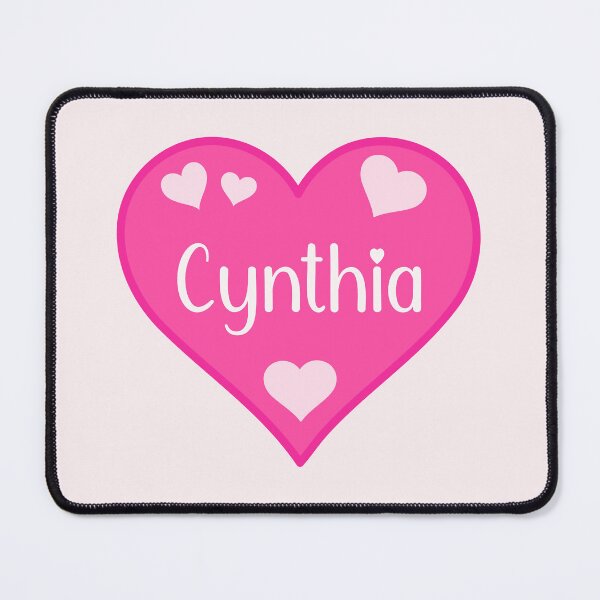 Item preview, Cynthia Name Pink Heart designed and sold by Jeallan Designs.