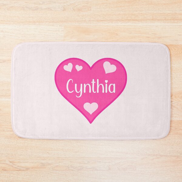 Item preview, Cynthia Name Pink Heart  designed and sold by Jeallan Designs.
