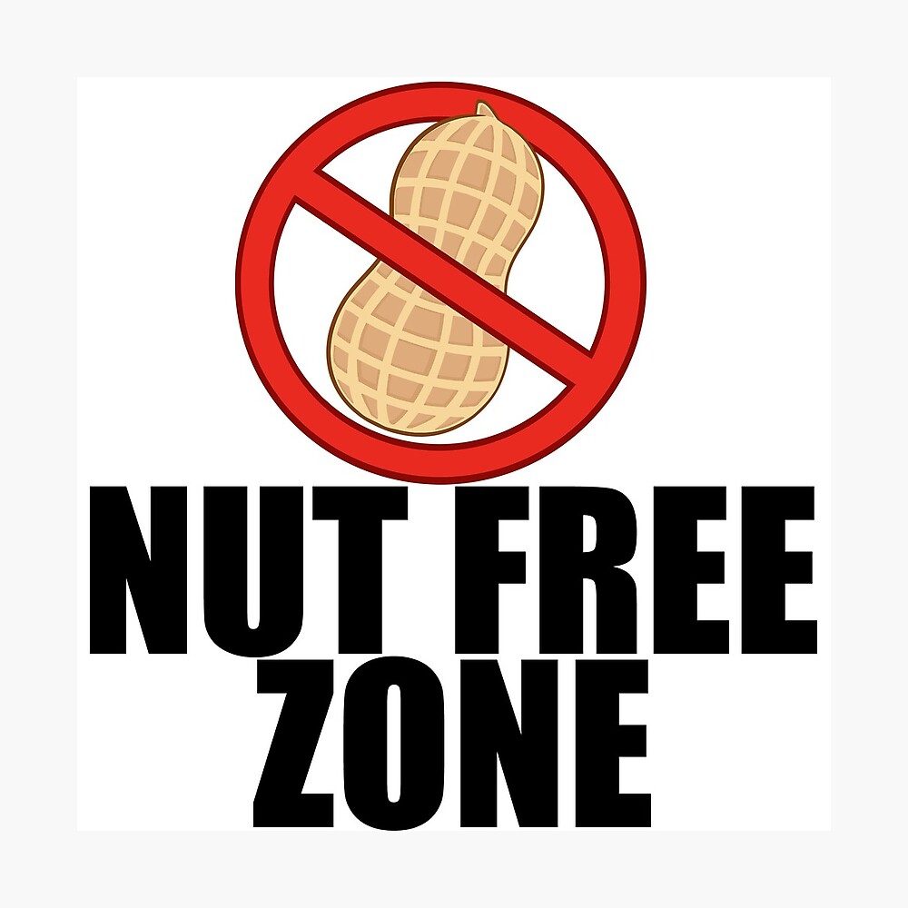 Printable Nut Free Zone Sign Printable Templates