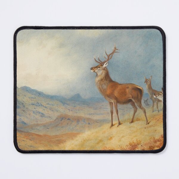 Item preview, Red Deer in a Highland Landscape designed and sold by tomorrowsart.