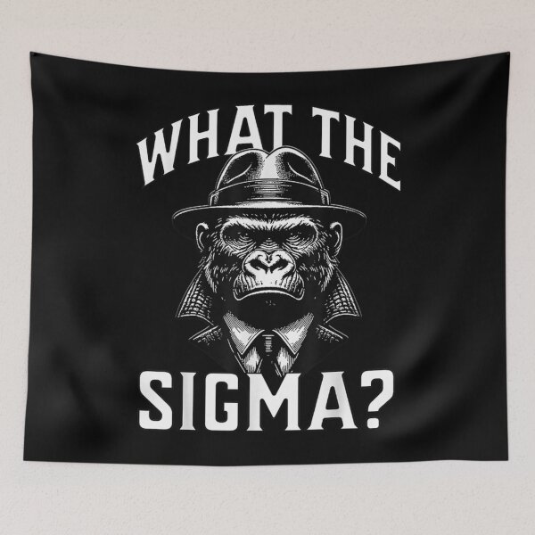 Item preview, What The Sigma Ironic Meme Brainrot Quote Shirt For Gorilla Lovers Funny Gift designed and sold by NatsuRippe.