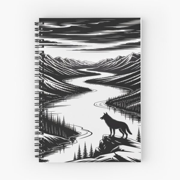 Item preview, Yukon River - Wolf and nature designed and sold by DamioPolArt.