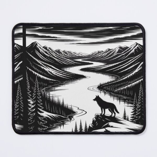 Item preview, Yukon River - Wolf and nature designed and sold by DamioPolArt.