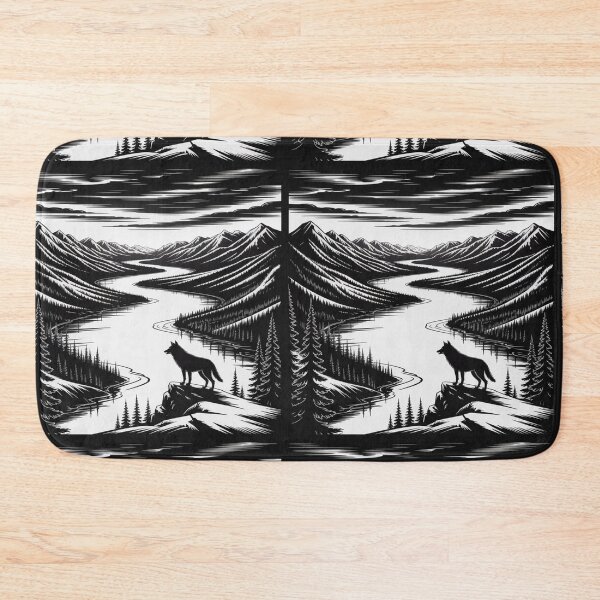 Item preview, Yukon River - Wolf and nature designed and sold by DamioPolArt.