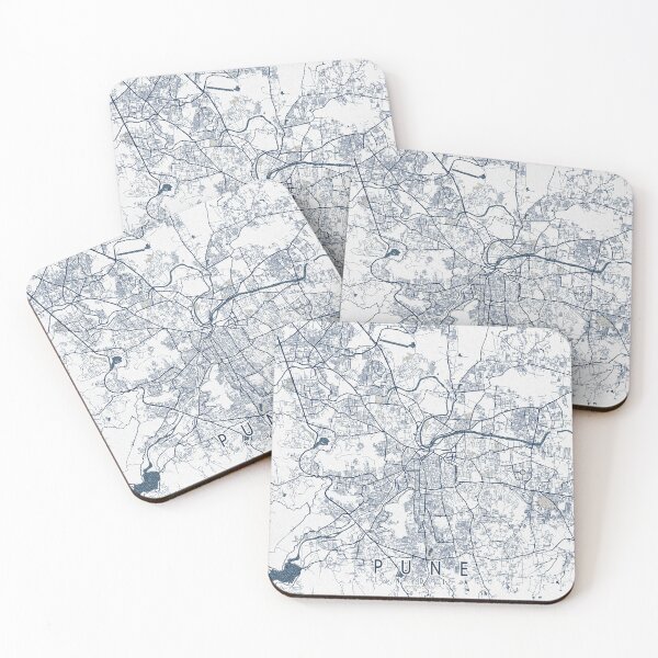 Item preview, Pune City Map of Maharashtra, India - Coastal designed and sold by deMAP.