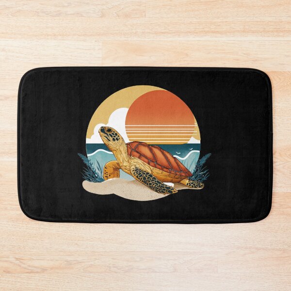Item preview, Oldschool Turtle at Sunset designed and sold by GoblinForge.