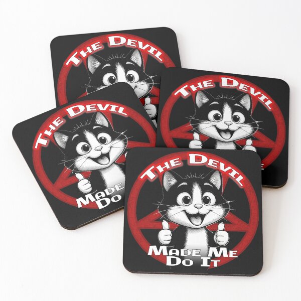 Item preview, The Devil Made Me Do It — Cute Cat Chaos designed and sold by A-T-H.