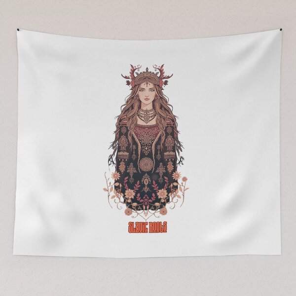 Item preview, Slavic Roots – Mystical Goddess Illustration designed and sold by BrightThreadBB.